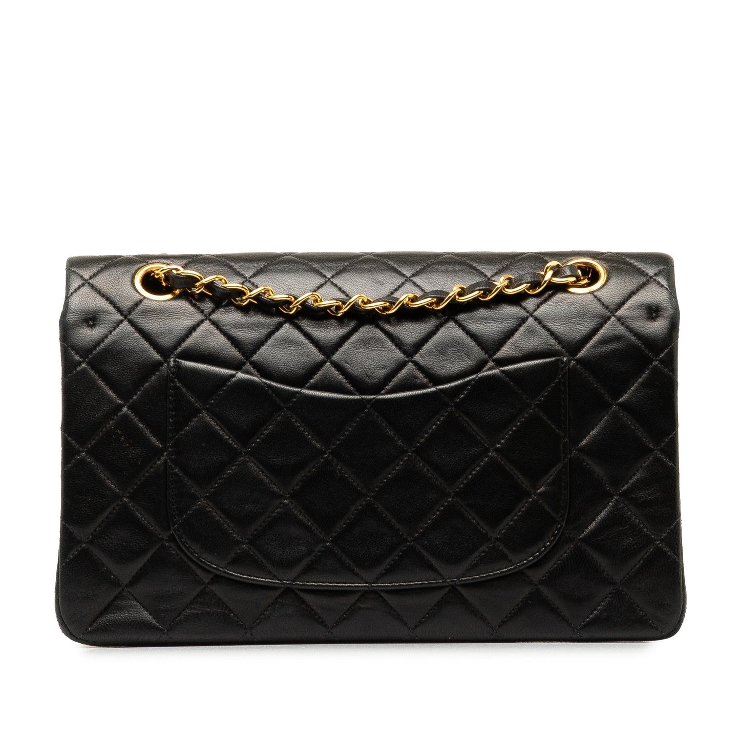 Chanel Medium Classic Lambskin Double Flap (SHG-9pZcmQ)