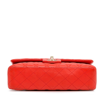 Chanel Medium Classic Lambskin Double Flap (SHG-UVtye4)