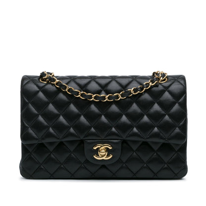 Chanel Medium Classic Lambskin Double Flap (SHG-ABhfkF)