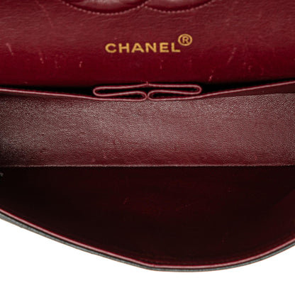 Chanel Medium Classic Lambskin Double Flap (SHG-EItNre)