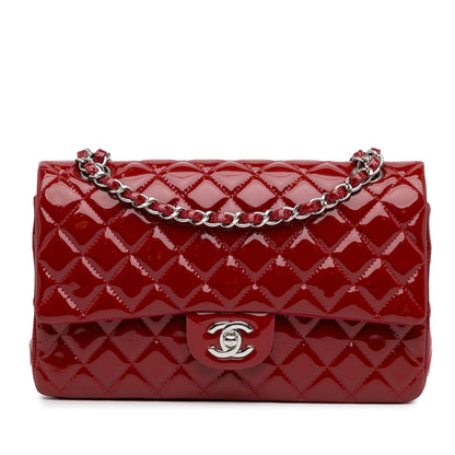 Chanel Medium Classic Patent Double Flap (SHG-aWKJWo)