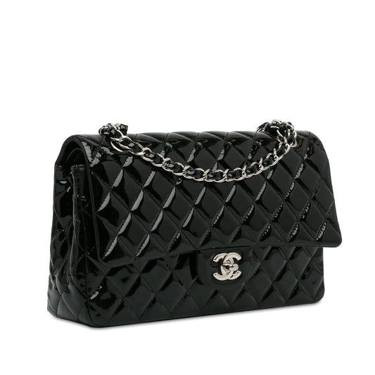 Chanel Medium Classic Patent Double Flap (SHG-2RaR0d)