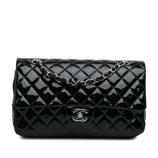 Chanel Medium Classic Patent Double Flap (SHG-RxvttZ)