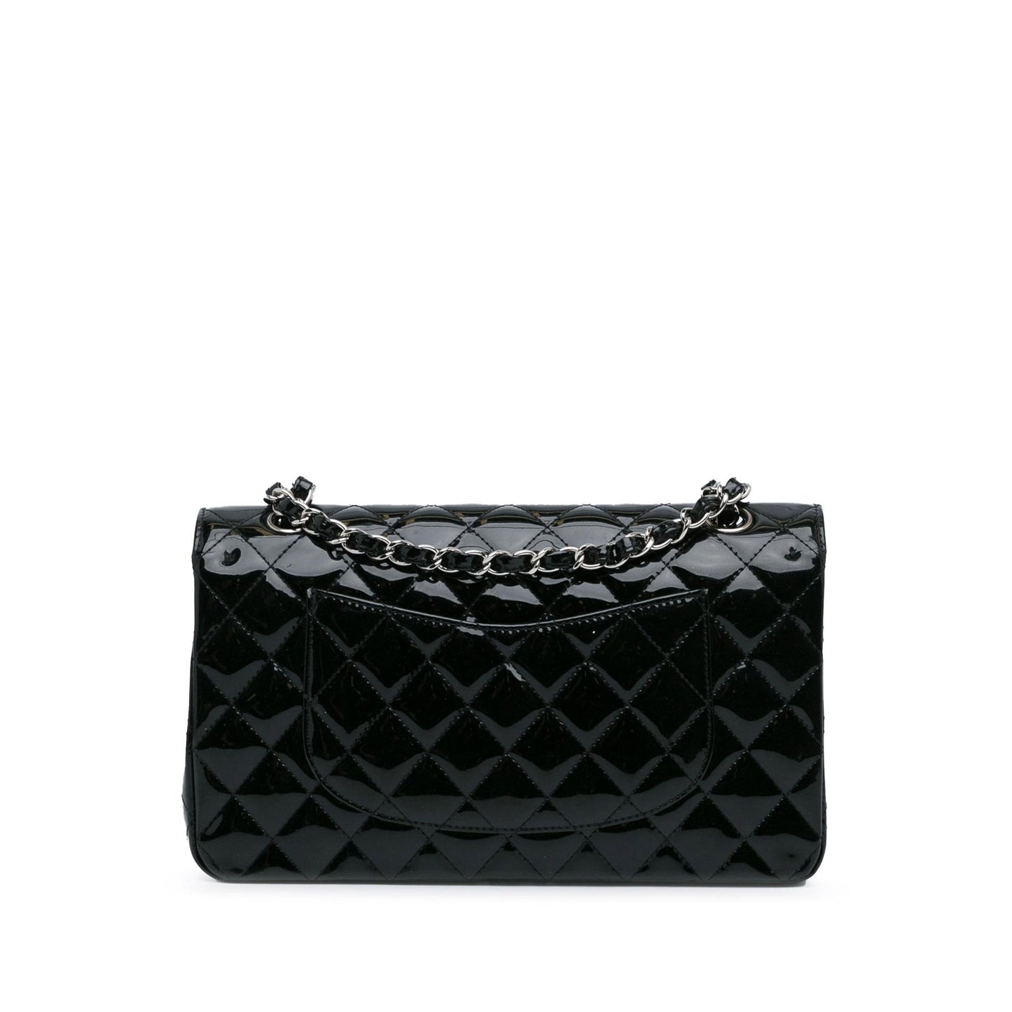 Chanel Medium Classic Patent Double Flap (SHG-YMfskG)