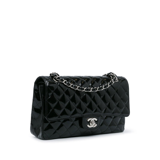 Chanel Medium Classic Patent Double Flap (SHG-YMfskG)