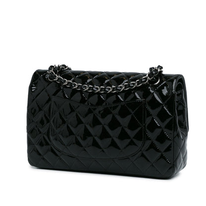 Chanel Medium Classic Patent Double Flap (SHG-BrQGTp)