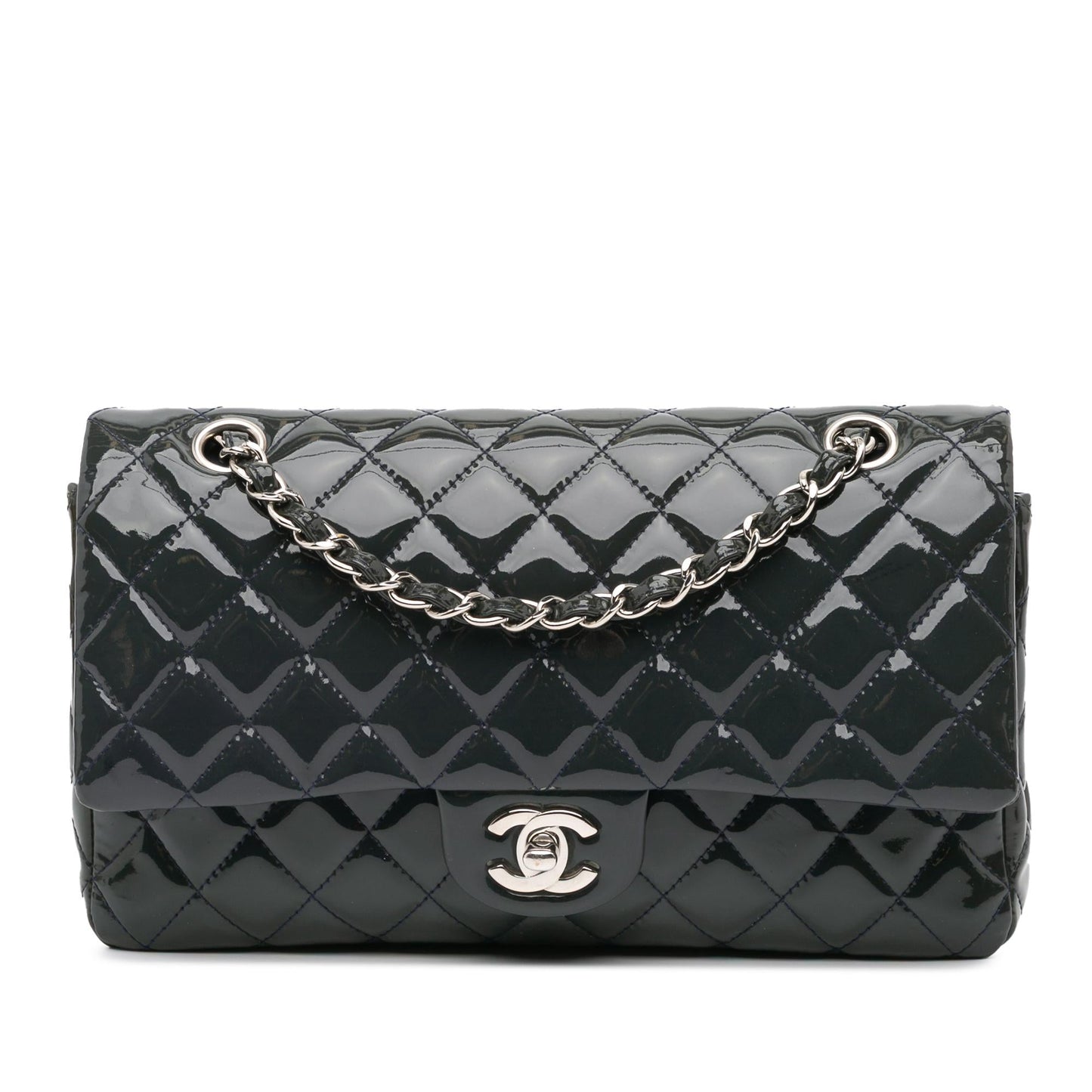 Chanel Medium Classic Patent Double Flap