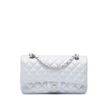 Chanel Medium Classic Perforated Lambskin Double Flap