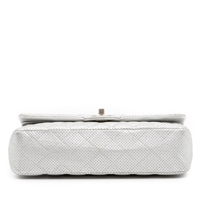 Chanel Medium Classic Perforated Lambskin Double Flap