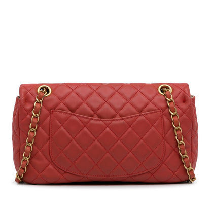 Chanel Medium Cruise Charm Lambskin Single Flap (SHG-4mr84V)