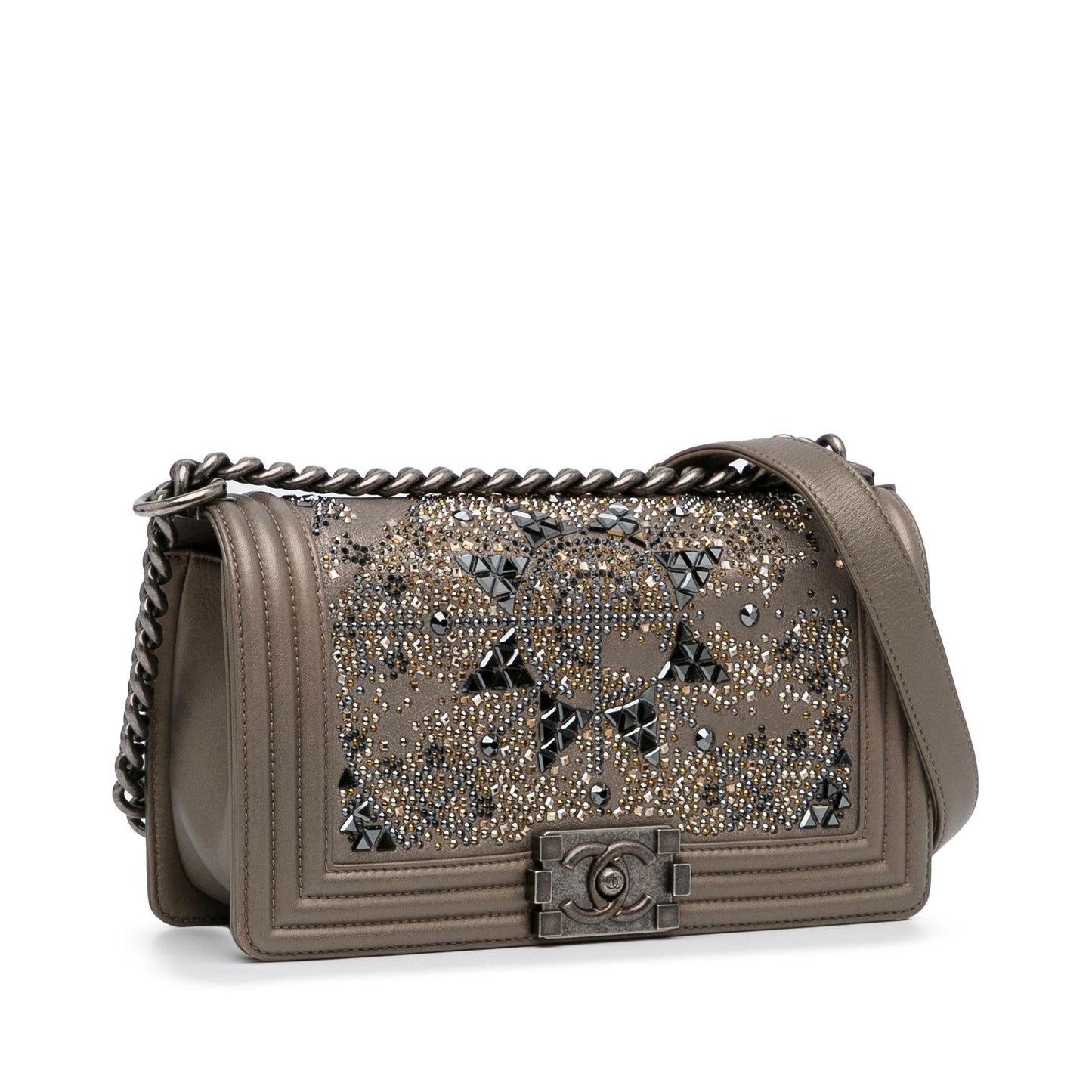 Chanel Medium Crystal Embellished Goatskin Boy