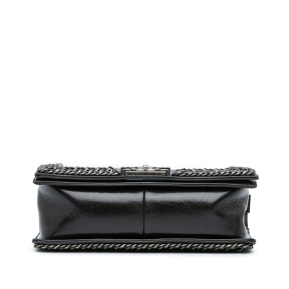 Chanel Medium Glazed Calfskin Chain Around Boy Flap (SHG-DFQBG5)