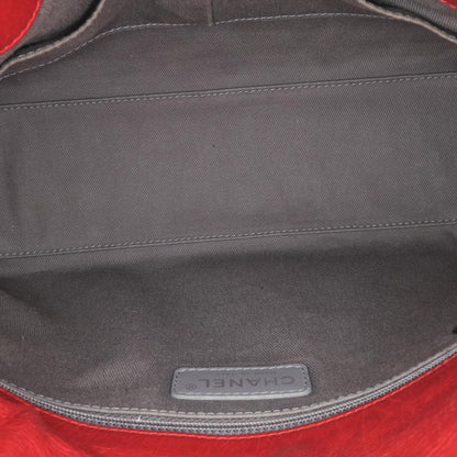 Chanel Medium Glazed Calfskin Stitch It Fold Over Flap