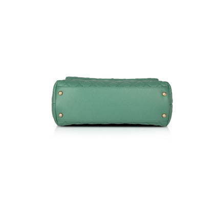 Chanel Medium Green Caviar Coco Handle Bag