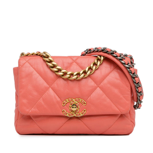 Chanel Medium Lambskin 19 Flap (SHG-3kILnI)