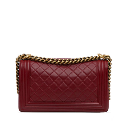 Chanel Medium Lambskin Boy Flap Bag (SHG-8UJu8C)