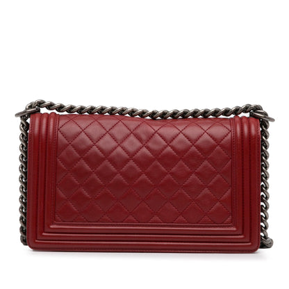 Chanel Medium Lambskin Boy Flap (SHG-a7Taya)