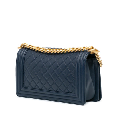 Chanel Medium Lambskin Boy Flap (SHG-ocopwr)