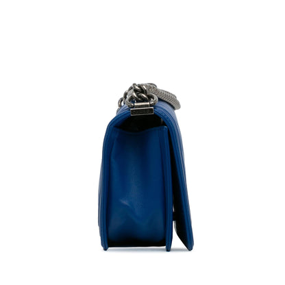 Chanel Medium Lambskin Chevron Boy Flap