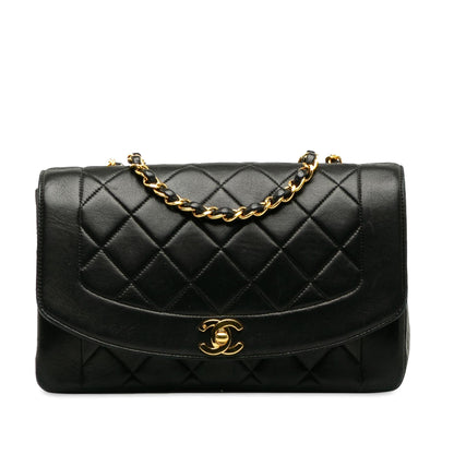 Chanel Medium Lambskin Diana Flap (SHG-CKvSGc)