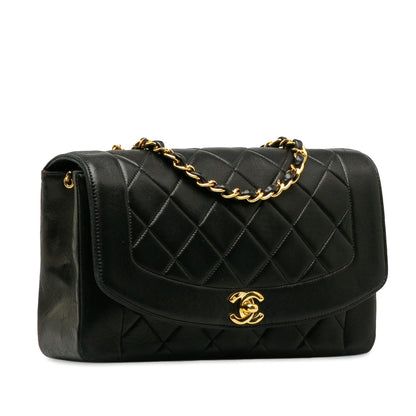 Chanel Medium Lambskin Diana Flap (SHG-CKvSGc)