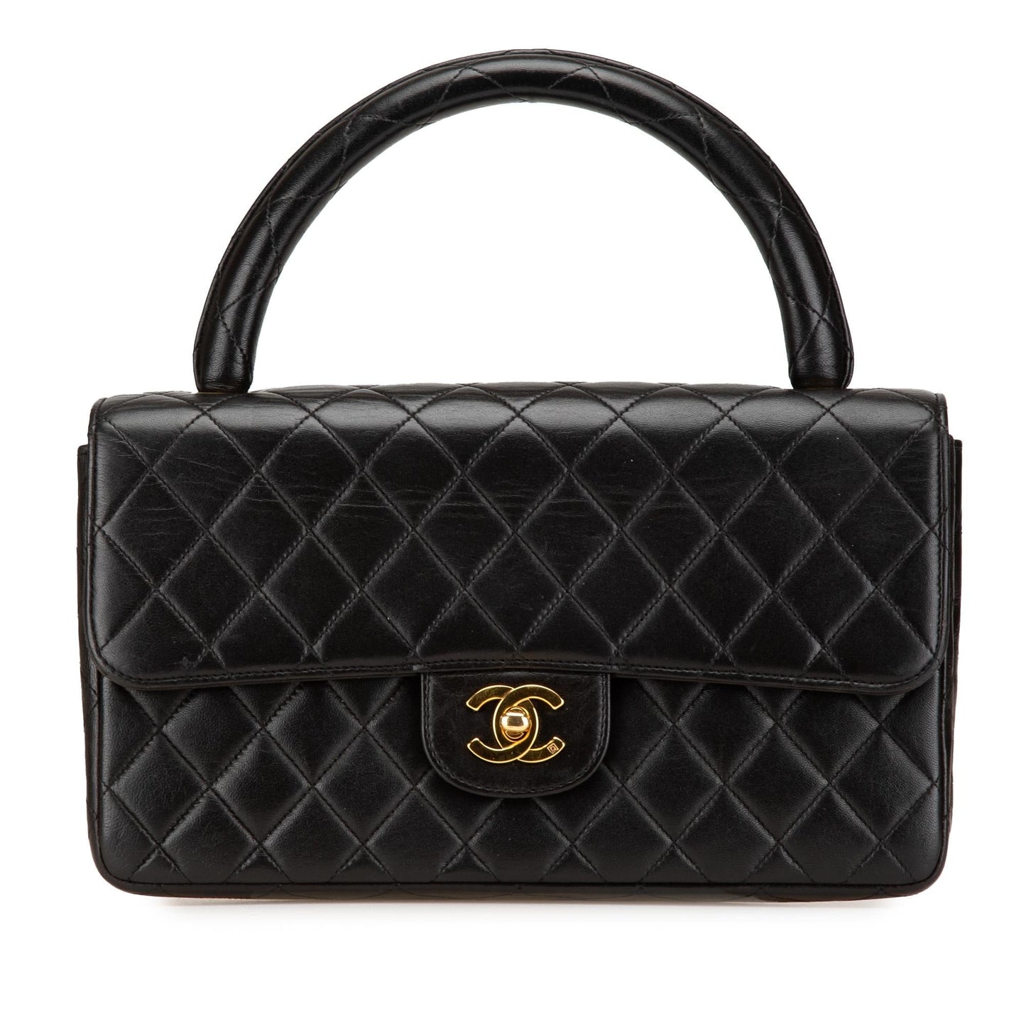 Chanel Medium Lambskin Kelly Parent Top Handle Bag