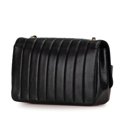 Chanel Medium Lambskin Vertical Border Flap (SHG-t5P50W)