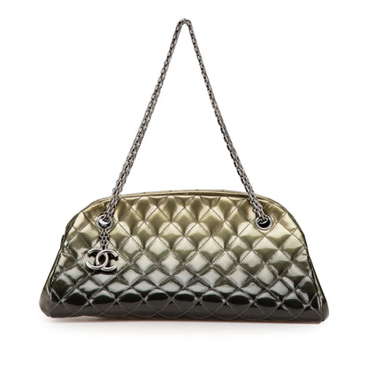 Chanel Medium Patent Ombre Just Mademoiselle Shoulder Bag
