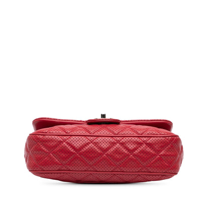 Chanel Medium Perforated Lambskin Punch Flap
