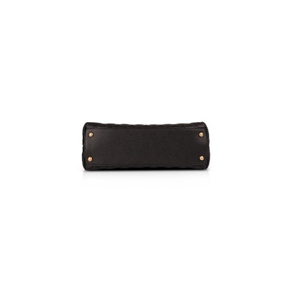 Chanel Medium Python-Trimmed Coco Handle Bag