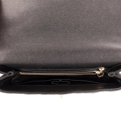 Chanel Medium Python-Trimmed Coco Handle Bag