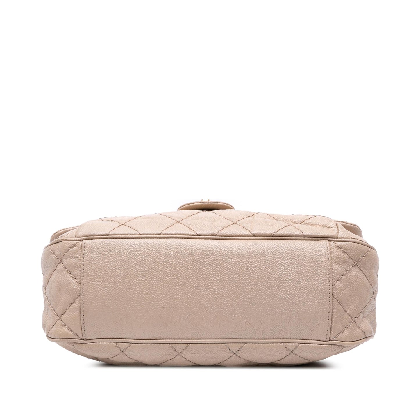 Chanel Medium Quilted Caviar Coco Pleats Messenger Flap