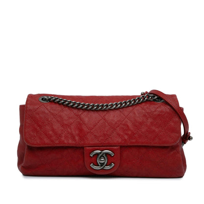 Chanel Medium Quilted Caviar Easy Flap (SHG-z0x1eb)