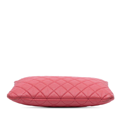 Chanel Medium Quilted Caviar O Case Clutch