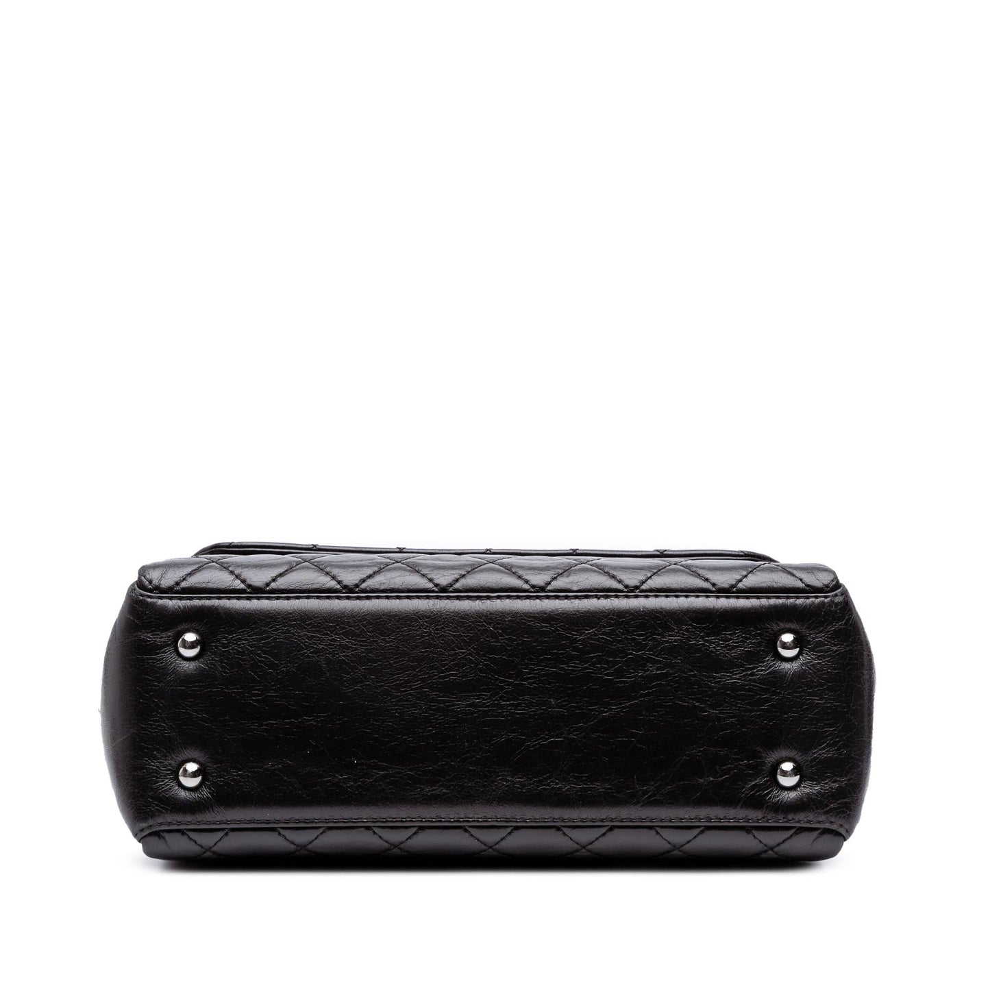 Chanel Medium Quilted Glazed Calfskin Lady Pearly Flap