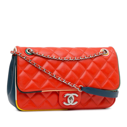Chanel Medium Quilted Lambskin Cuba Color Flap (SHG-lYmqHQ)