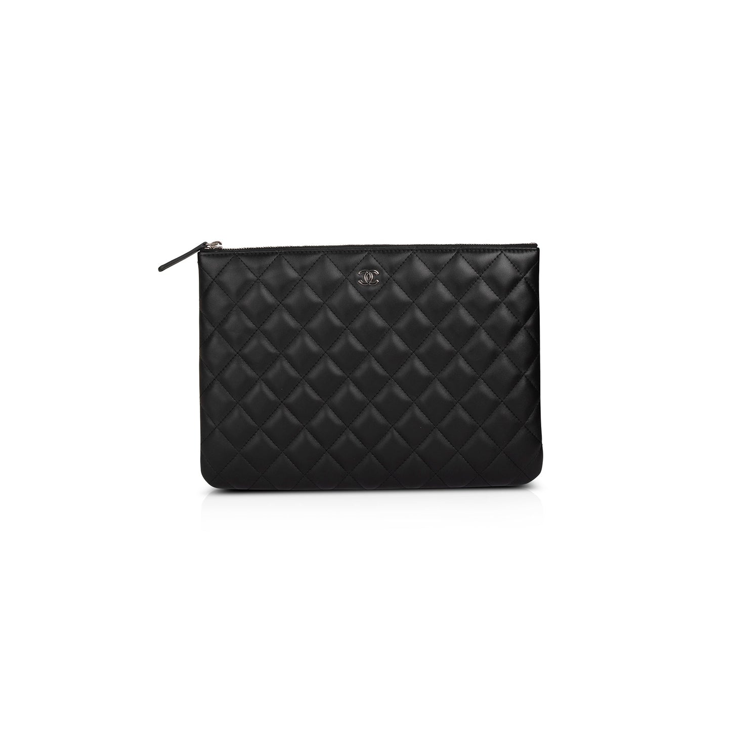 Chanel Medium Quilted Lambskin O-Case Clutch