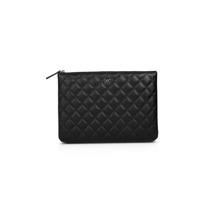 Chanel Medium Quilted Lambskin O-Case Clutch