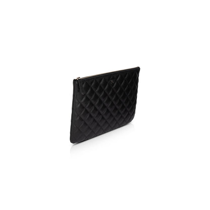 Chanel Medium Quilted Lambskin O-Case Clutch