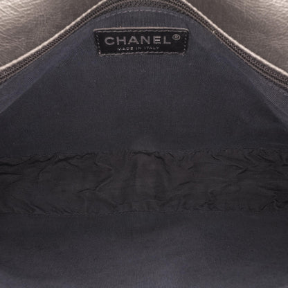 Chanel Medium Quilted Metallic Aged Calfskin Chain Me Flap