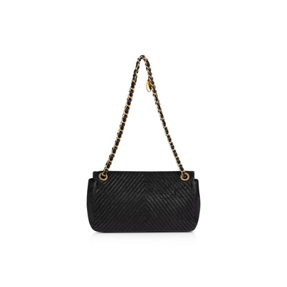 Chanel Medium Surpique Chevron Flap Bag