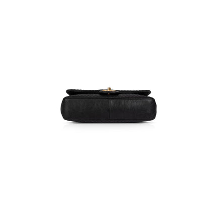 Chanel Medium Surpique Chevron Flap Bag