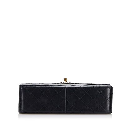Chanel Medium Tall Classic Lambskin Double Flap (SHG-mGpVGD)