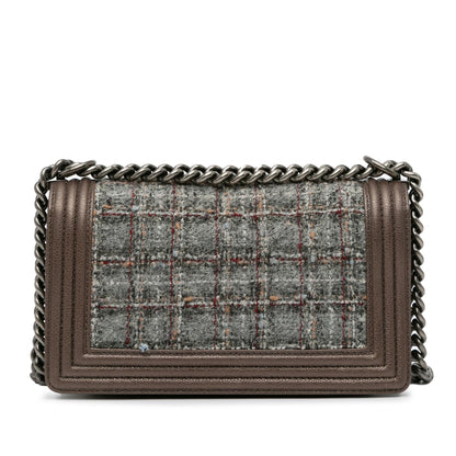 Chanel Medium Tweed Boy Flap (SHG-zJI6Qb)