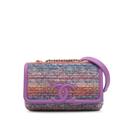 Chanel Medium Tweed CC Filigree Flap