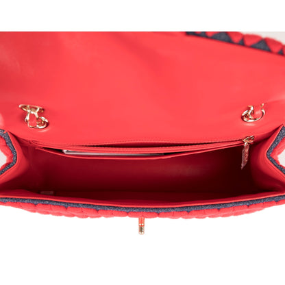 Chanel Medium Wool Calfskin Flap Bag