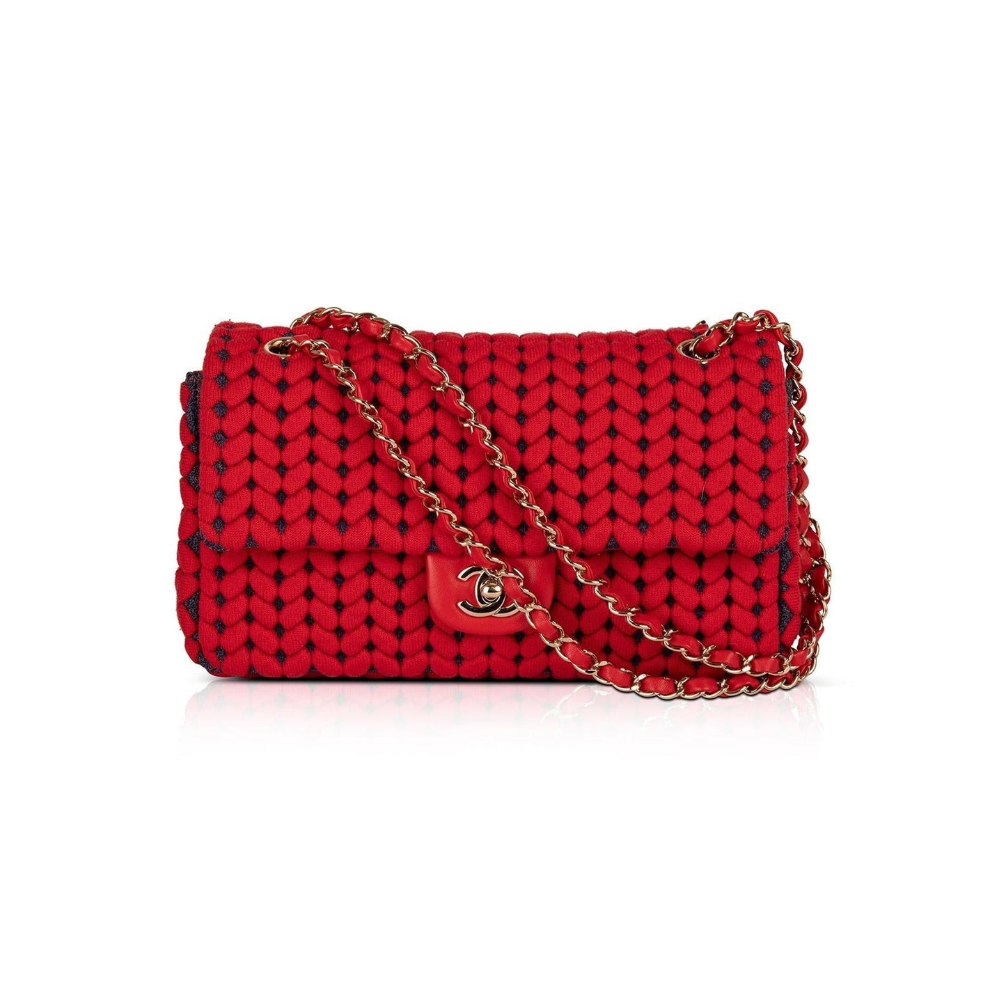 Chanel Medium Wool Calfskin Flap Bag
