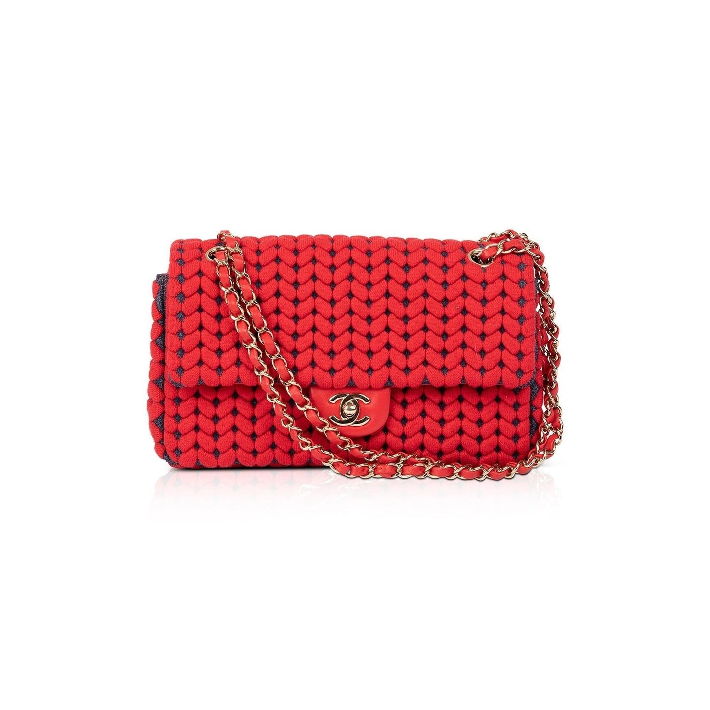 Chanel Medium Wool Calfskin Flap Bag