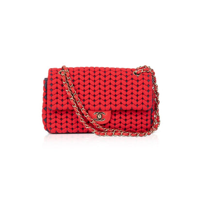 Chanel Medium Wool Calfskin Flap Bag