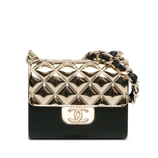 Chanel Metal And Resin Chain Flap Pendant Necklace (SHG-E4qmNQ)
